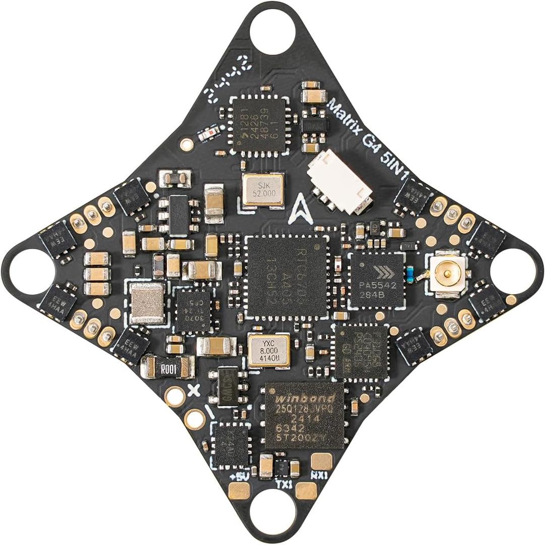 BETAFPV Matrix 1S Brushless Flight Controller, Highly Integrated 5IN1 FC Built-in Serial ELRS RX/VTX, with 1.0mm Thick Board, JST1.25 Pin for 1S FPV Racing Whoop Drone Quad like Meteor65/75 Pro