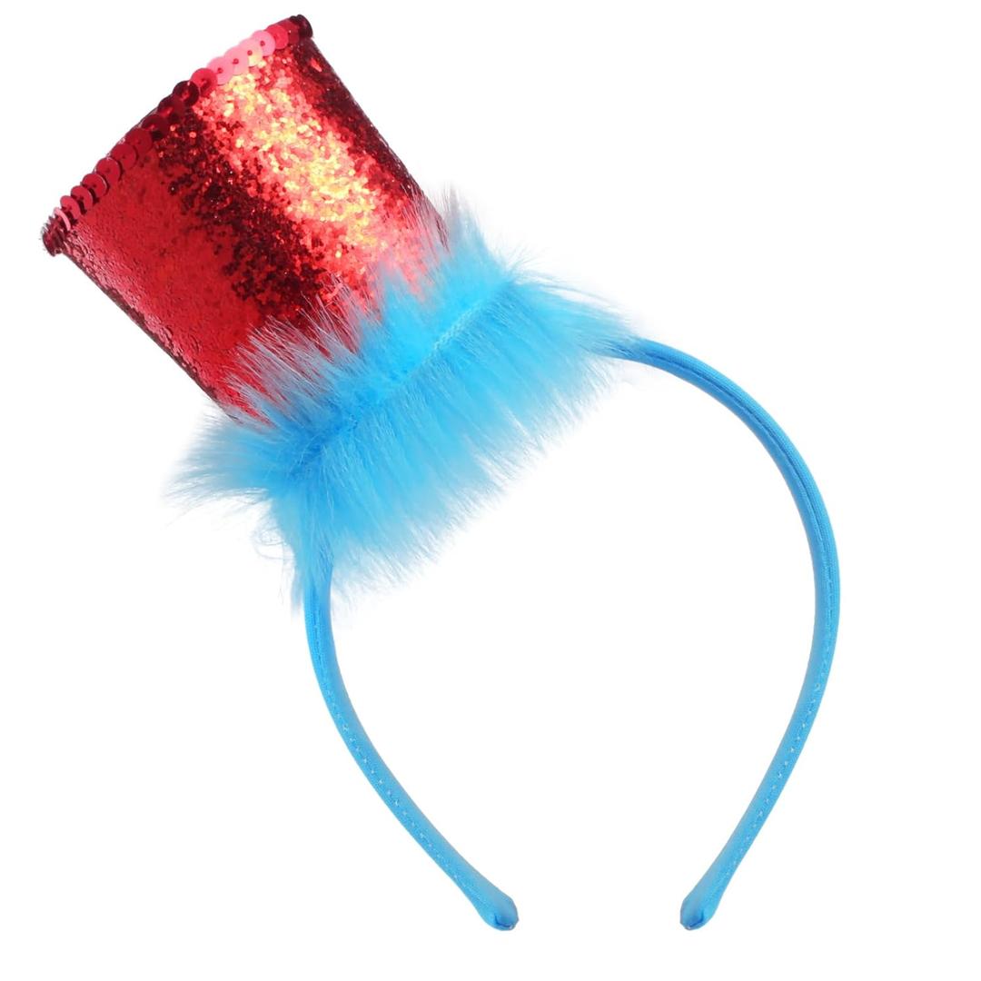 Blue Stovepipe Headband  Perfect for Book-Themed Events, Halloween, Cosplay, and Dress-Up Parties (1 Pcs)