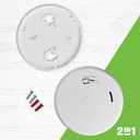 First Alert SMCO210, 10-Year Sealed Battery Combination Smoke & Carbon Monoxide Alarm with Slim Profile Design, 1-Pack