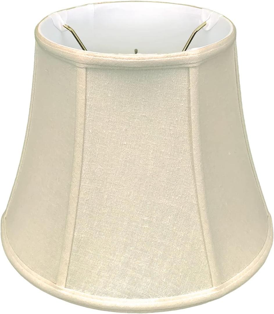 Royal Designs BS-708U-12LNBG Modified Bell Lamp Shade, 7.5 x 12 x 9.5, Linen Beige