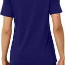 RUBZOOF Women's Short Sleeve Pajama Sets with Pockets Casual V Neck 2 Piece Lounge Sets S-3XL, Size L