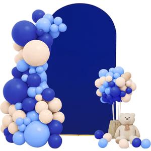 Chiara Wedding Arch Cover - 7.2FT Royal Blue Spandex Fitted Arch Stand Covers Double-side Stretchy Backdrop for Wedding Banquet Birthday Party Ceremony Baby Shower Decoration