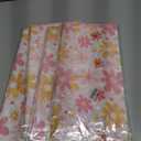4 x 2pcs Daisy Tablecloth, 54 x 108 Inch Plastic Bohemian Floral Tablecloth Vintage Hippie Flowers Rectangular Tablecloth for 70s Birthday Baby Shower Wedding Party Table Cover Decoration