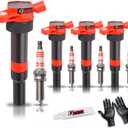 Set of 4 Ignition Coil Pack and Platinum Spark Plug for 1.8L 2.0L L4 2011-2019 Hyundai Elantra GT Coupe Tucson Kia Forte Soul Replaces UF651 C1804