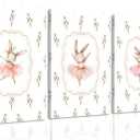 Vintage Woodland Animals Nursery Canvas Wall Art Cute Bunny Bear Deer Picture Wall Decor Country Poster Painting Print Neutral Artwork for Girls Room Kids Room Baby 12x16"