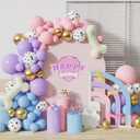 Pink Purple Paw Balloons Garland Arch Kit with Dog Paw Print Balloons Dog Bone Shaped Aluminum Foil Birthday Baby Shower Party Decorations