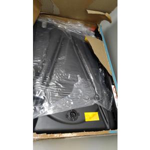 DUMOS 5.088.53FT Portable Basketball Hoop Outdoor for Kids, Adjustable Height 44 Inch Shatterproof Backboard w/Shock Absorbent Rim, Fillable Base, 2 Wheels for Swimming Pool/Indoor, Red