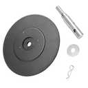 Two Stage Auger Adapter Ice Auger Conversion Kit with 9.05" Stopper Disc for 1/2 inch Drill Chuck Compatible with Most Brands of Hand Augers