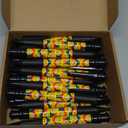 Supervitae 24 Pcs Christmas Jumbo Pen Bulk Novelty Giant Ballpoint Pens Bulk 7.48 Inch Funny Big Retractable Black Ink for Employees Coworker Team Staff Teacher Nurse Gifts(Rainbow Smile Face)