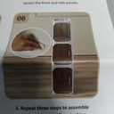 KHNR 3-Tiers Slim Bathroom Storage Cabinet, Foldable Storage Cabinets,Narrow Bathroom Storage,Movable Bathroom Storage Organizer for Small Spaces,Bathroom,Kitchen,Laundry,White