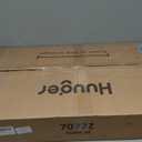 Huuger 41.3 Inch Entryway Table, Industrial Console Sofa Table with Storage, Accent Table with Shelves, for Entry, Hallway, Entrance, Foyer, O-Shaped Metal Frame, Rustic Brown