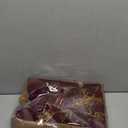 Christmas Ornaments Set of 12, 3.15" Flocked Velvet Balls with Hand Painted Designs, Burgundy Elegant Christmas Tree Decorations in Gift Box