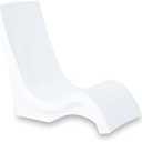Step2 Vero Pool Chair, Fade-Resistant, Waterproof Patio Furniture for Sun Shelf, Use in Pools up to 9-Inches of Water, Weighted, White