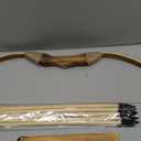 Kids Bow and Arrow Set, 32 Inch Archery Set Handmade Wooden Toy Bow and Arrow for Kids 4-6 8-12, Cosplay Game Costume Prop Play, 1 Bows 1 Quivers and 10 Wood Arrows, Gifts for Youth Boys & Girls (Black)