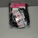 LUXLUXE Tatiana Curly Body Waves 15 in Long Half Wig Half Cap Wig, Mix Human Hair and Synthetic Fibers, Multiple Shades of Natural & Blended Colors (#FF2460 - Dark Charcoal Gray)