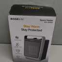 Space Heaters for Indoor Use, 1500W Portable Electric Heater with Thermostat, Ceramic Heater for Room Bedroom Office Under Desk with 3 Heating Levels, Safe Tip-Over Protection