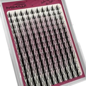 2 x Fairy Lash Clusters  140pcs Manga Eyelash Cluster, Natural 10-18mm Mixed Length Anime Individual Lashes, Invisible Clear Band DIY Cluster Lash Extension for Beginners