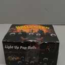 24PCS Halloween Light Up Eye Pop Ball, Halloween Party Favors for Kids, Halloween Toys for Trick or Treat, Goodie Bag Stuffers, Classroom Prizes