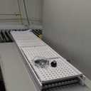 Himix Storage Shelves with 20 Hooks, 4-Tier Foldable Shelves for Storage, Folding Shelf Unit Pantry Shelves with Wheels, Metal Shelving Storage Rack Shelf for Kitchen Garage Home, White - No Assembly