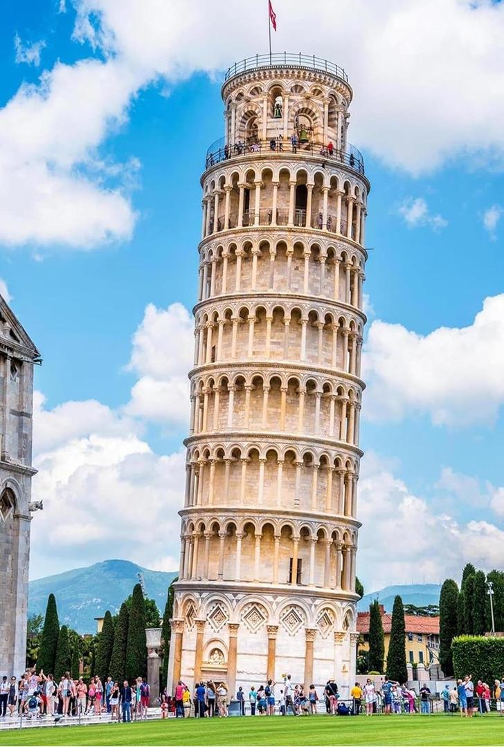 1000 Piece Jigsaw Puzzle for Adults - Leaning Tower of Pisa Italy Picturesque Landscape Wooden Puzzle
