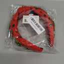 Jeweled Plaid Embellished Crystal Pearl Knotted Wide Top Knot Headband Hair Accessories for Women Christmas Outfits Gifts (Christmas Tree 6)