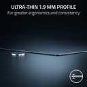 Razer Atlas Pro, Tempered Glass Gaming Mouse Mat, Ultra-Thin 1.9mm, Black, 19.7L x 18.9W inches