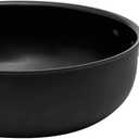 Meyer Nonstick Chef's Pan, 4.5 quart / 10" Induction Compatible Deep Chef Pan, Hard Anodized Nonstick, Dishwasher Safe, Oven Safe, Matte Black with Silicone Handles, Accent Series Cookware, 10 inch, 4.2 Quarts