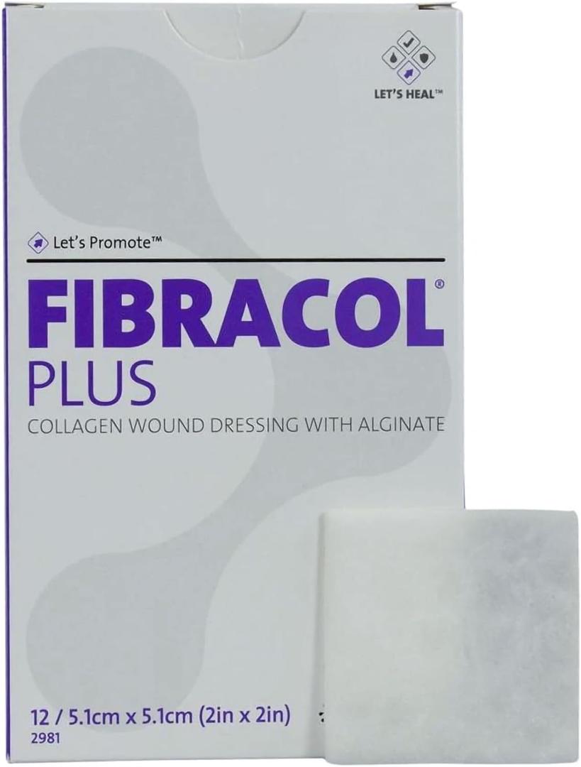 Wound Dressing 2 X 2 12/Bx by Fibracol Plus
