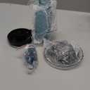 FEED GARDEN Glass Hummingbird Feeder for Outdoors Hanging, 16 OZ Humming Birds Feeders with 4 Bee Guard Feeding Ports & Built-in Ant Moat, Hummingbird Gifts for Mom, Bird Feeder for Outside, Blue