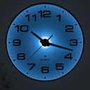 JoFomp Lighted Wall Clocks Battery Operated, 10 Inch Wall Clock for Bedroom Night Glow, Night Light Wall Clock Silent, Glow in The Dark Wall Clocks for Living Room Decor, Light Sensor - Auto Lighting