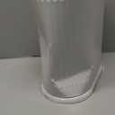 1.8 Gallons Small White Bathroom Trash Can with Lid, Slim Bathroom Garbage Bin, Removable Liner Bucket, Dog Proof Trash Can with Pop-Up Lid for Bedroom,Toilet