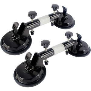 2Pcs Granite Seam Setter, Adjustable Vacuum Suction Cup, Seamless Stone Seam Setter for Seam Joining and Leveling, Professional Countertop Installation Tool for Granite, Stone, Marble, Slab (2Pcs)