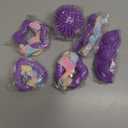 6 Pack Puppy Teething Toys Cute Small Dog Toys Durable Puppy Chew Toy for Teething Essentials Purple Soft Rubber Small Breed Dog Squeaky Balls for Puppies Interactive Doggy Chews Toy Set