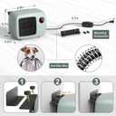 600W Dog House Heater,Anti-Bite Cord Heated Dog House,Wall-Mounted Dog Heater,Keep Your Pet Warm and Happy UL Tested for Safety (green)