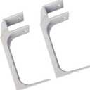 MYCENSE 2X Retractable Awning Wall Mounting Brackets Awning Wall Brackets Easy Installation Repair Parts for Courtyard Yard Garden, White