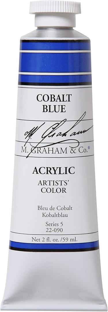 M. Graham 2-Ounce Tube Acrylic Paint, Cobalt Blue (22-090) (2 Fl Oz (Pack of 1))
