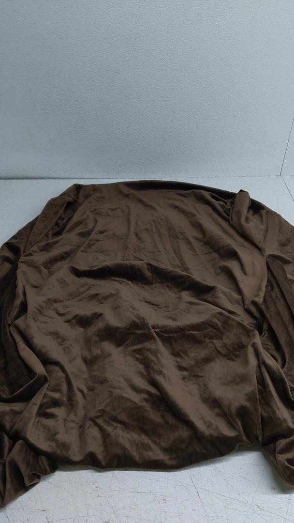 Cover for chair and pouf Brown 2pcs