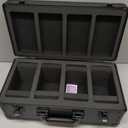 4-Row Graded Card Storage Box with Acrylic Window for PSA and BGS Display