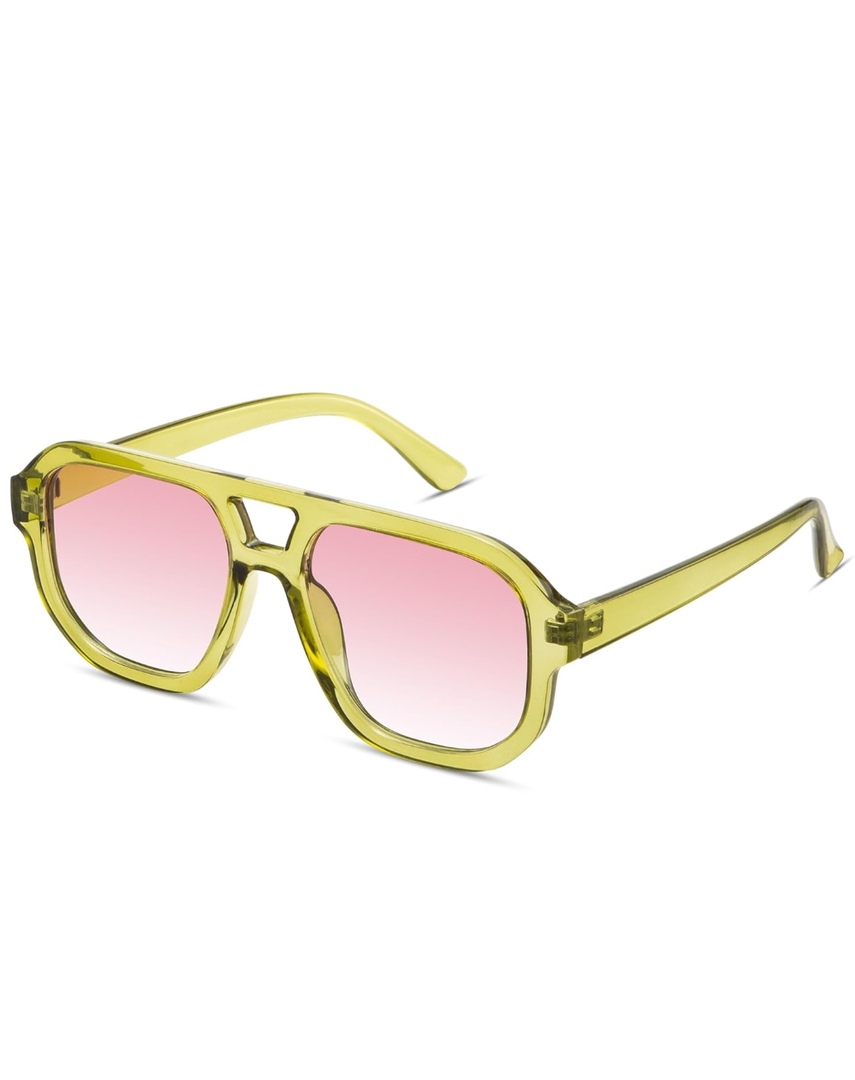 livho Trendy Polarized Square Aviator Sunglasses Women Men Square Eyewear Frame, Retro Sun Glasses for Women Men 2025 Shades