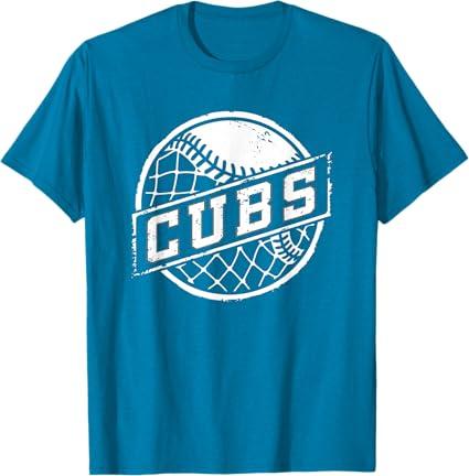 vintage Cubs Apparel For Men Women And kids T-Shirt (Medium,Sapphire Blue)