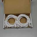 Everest Ultra Slim Cat6a Ethernet Patch Cables 10ft (10-Pack) White - 10GB Cat 6a Patch Cable - Bendable, Flexible & Thin Ethernet Cable - Space Saving 32AWG 550MHZ Cat6a Cables - 100% Copper Wires