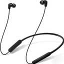 N18 Neckband Bluetooth Earbuds, Wireless Bluetooth 5.2 Headphones with Microphone, Ultra-Lightweight Comfort, IPX7 Waterproof, Deep Bass Strong Beat, 20H Playtime, Magnetic Earphones (Black)