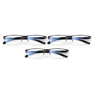 Gaoye 1.75x Executive Style Reading Glasses Men Durable Readers with Blue Light Filtering Comfortable Fit with TR90 Frames, 3 pack
