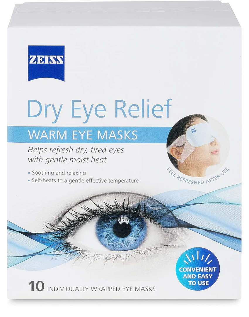 ZEISS Warm Eye Masks, 10 Count for Dry Eye Relief