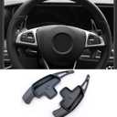 Aluminum-Alloy Steering Wheel Paddle Shifter Extension Compatible with Mercedes Benz A B C CLA CLS E G GL GLA GLC GLE GLS Metris S SL SLC Class (Black)