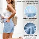 EMMIOL Jean Shorts Womens High Waisted Stretchy Jorts Summer (M)