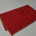 MIULEE Pack of 2 Christmas Pillow Covers 12x20 Inch Red Farmhouse Decorative Throw Pillow Covers with Stitched Edge Soft Chenille Solid Dyed Couch Pillow Covers for Sofa Bed Living Room