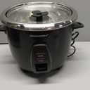Elite Gourmet ERC2010B Electric Rice Cooker with Stainless Steel Inner Pot Makes Soups, Stews, Porridge's, Grains and Cereals, 10 cups cooked (5 Cups uncooked), Black