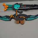 JOYIN Kids Bow and Arrow Set, LED Light Up Archery Toy Set with 9 Suction Cup Arrows, Target & Arrow Case, Indoor and Outdoor Hunting Play Gift Toys for Kids, Boys & Girls Ages 6-12 (Aqua Blue)