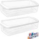 [2 PACK] UPGRADED W10321304 Refrigerator Door Shelf Compatible with Whirlpool Shelf Replacement WPW10321304 Whirlpool Fridge Door Shelf Bin AP601947 WRS325FDAM01 WRS325FDAM02 WRS325FDAM04 ED5FVGXWS07 (1137)